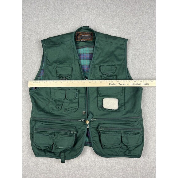 Rio Bravo Vest Hunter Green Reversible Cargo Tactical Utility Fishing Outdoorsy - Picture 8 of 16